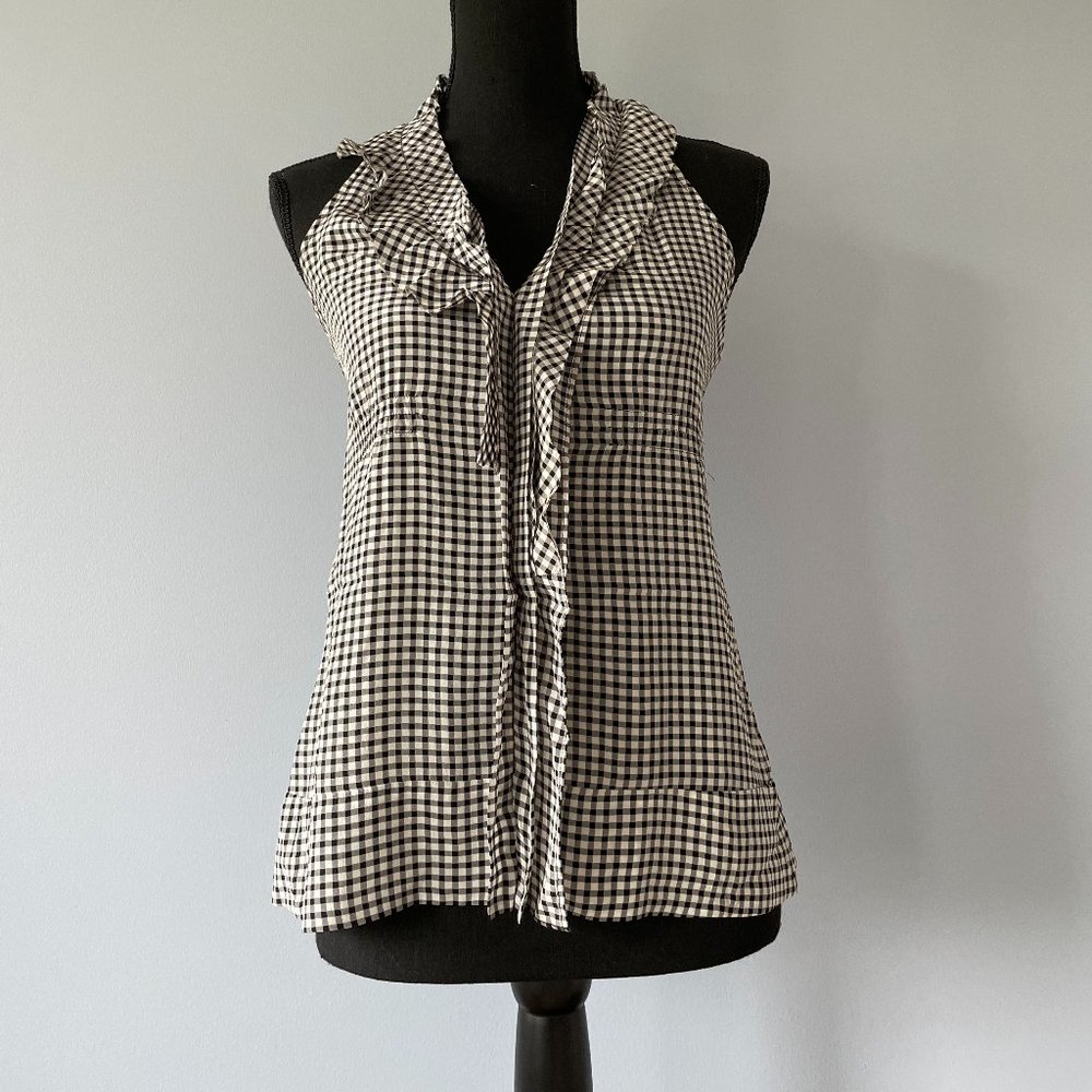 Gingham Halter Top